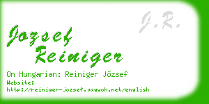 jozsef reiniger business card